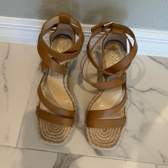 Vince Camuto | Women’s Wrap Espadrille Wedge Sandals Size 9 Like New - Picture 3 of 6